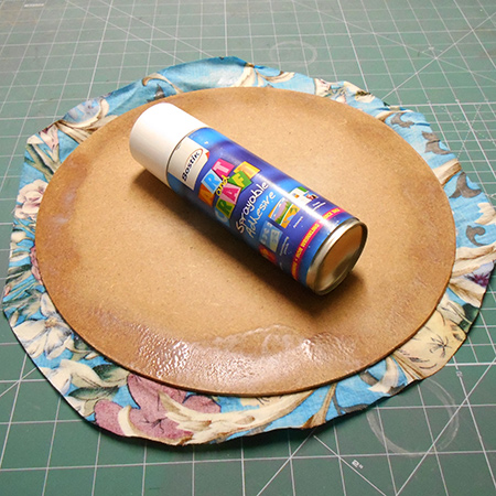 Make your own fabric wrapped chargers