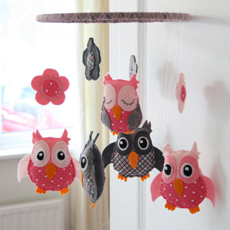 Owl nursery mobile