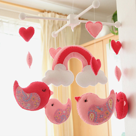 Adordable birdie nursery mobile