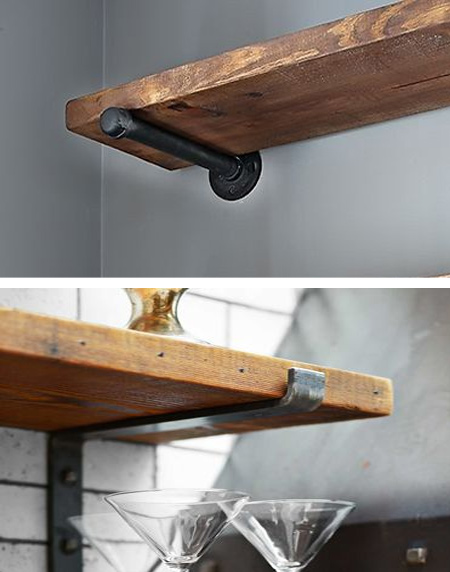 Easy natural wood shelf ideas that you can DIY