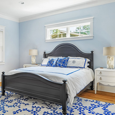ideas decorating with blue walls for bedroom