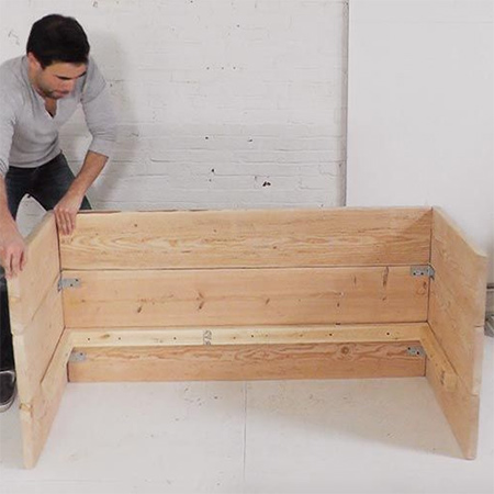 HOME DZINE Home DIY Make a box sofa using Pine, Meranti 