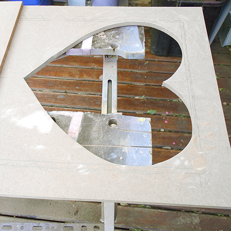 Heart mirror for little girl's bedroom