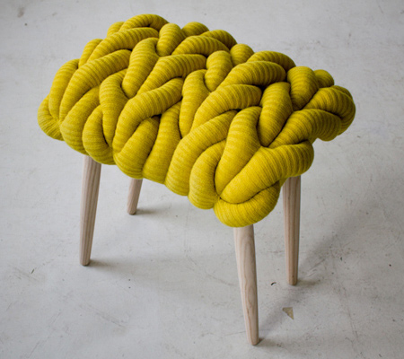 Claire-Anne O'Brien Knit Stools
