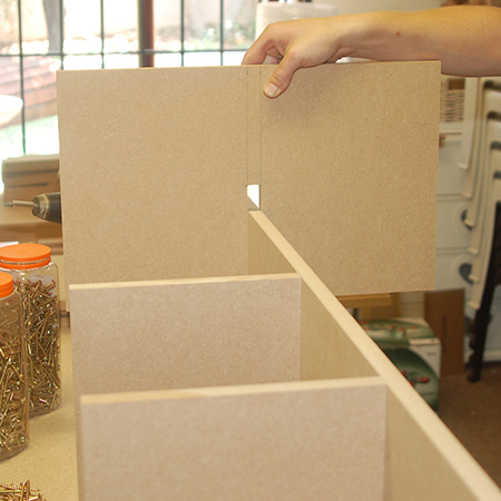 Make a hutch desk for a child's bedroom