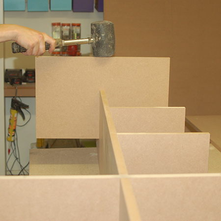 Make a hutch desk for a child's bedroom