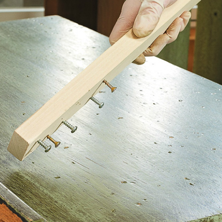 make a distressing tool to age furniture