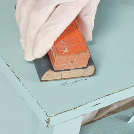 rustoleum chalked distressed furniture