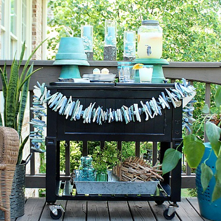 Use terracotta pots to make serving dishes