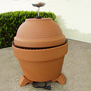 Terracotta pot smoker