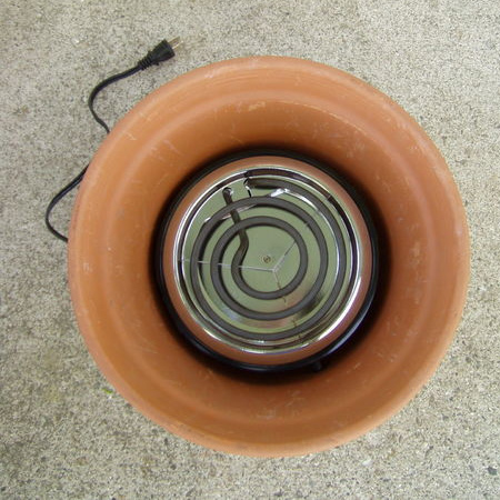 Use terracotta pots to make a smoker
