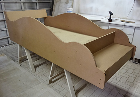 Make a race car bed