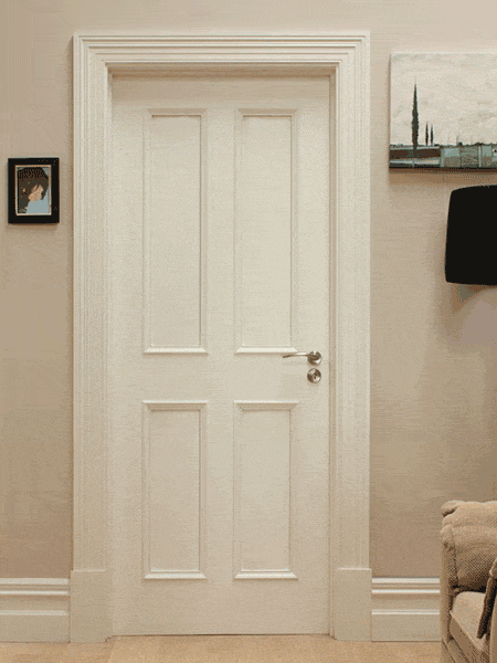 add moulding and mirror panels to a plain hollow core door