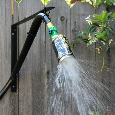 Recycled aluminiun can garden shower