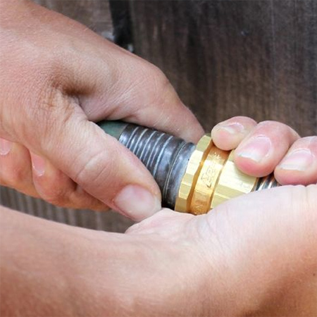 Recycled aluminiun can garden shower