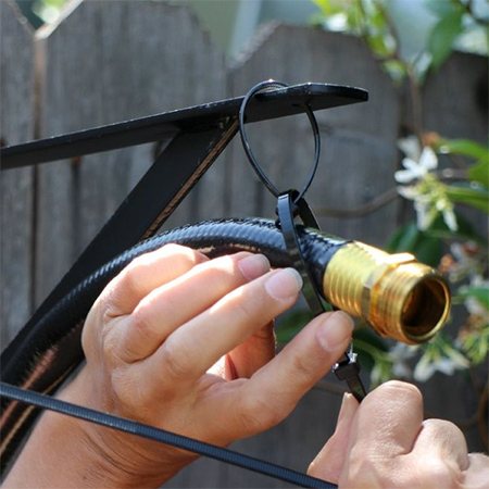Recycled aluminiun can garden shower