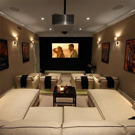 home theater media or entertainment room setting up a space