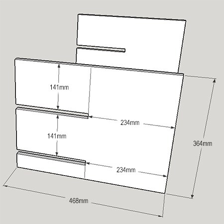 Cottage style TV or media cabinet