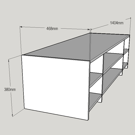 Cottage style TV or media cabinet