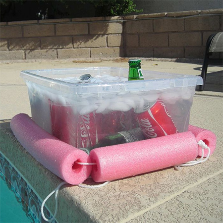 make a pool noodle pool bar