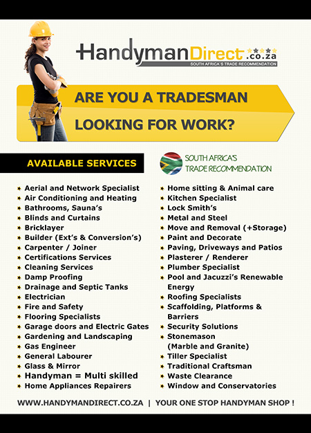 Handyman Direct online find  handyman and handyman services, general contractors, tradesmen, building and property maintenance
