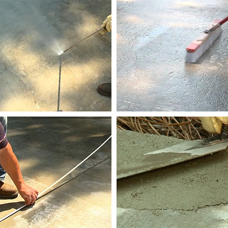 fix and repair flaking, cracked or spalled concrete