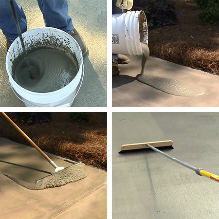 fix and repair flaking, cracked or spalled concrete
