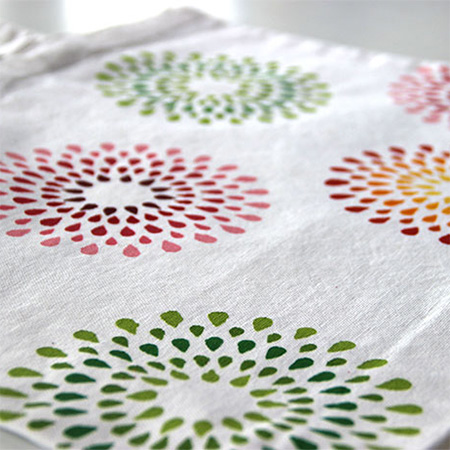 Make your own cotton tote bag or dress up a plain tote bag with a handmade stencil and some colourful acrylic craft paints