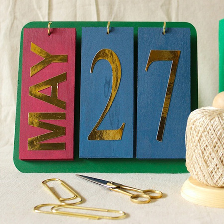 diy perpetual calendar