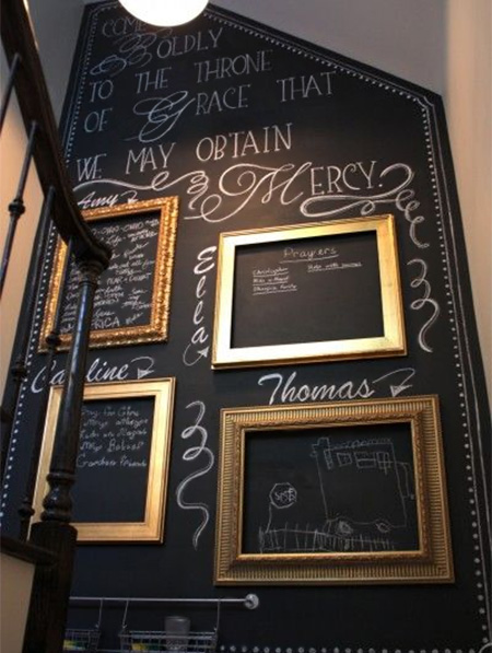 rustoleum chalkboard on staircase ideas