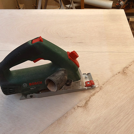 bosch pks 16 to cut marine plywood