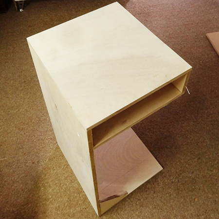 plywood laptop stand