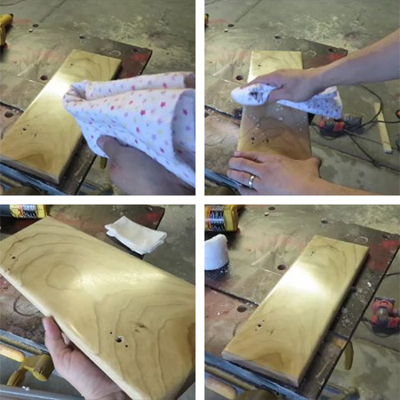 Candle wax to protect wood projects
