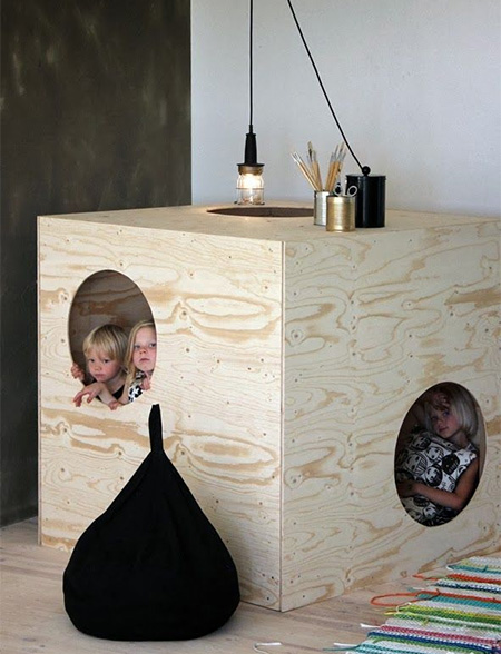 plywood childrens bedroom design ideas