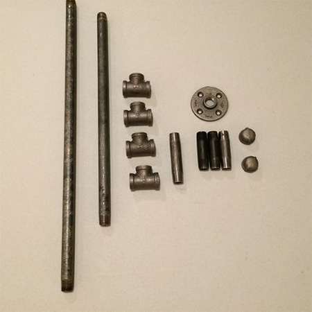 Galvanised pipe lighting