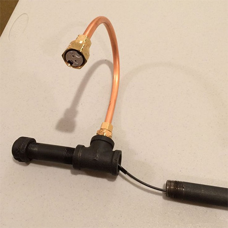 Galvanised pipe lighting