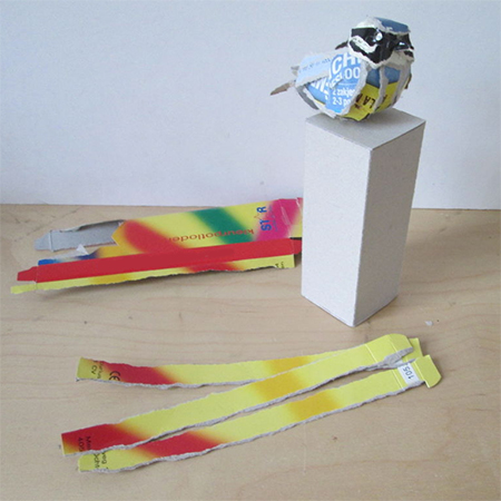 Turn cardboard boxes into beautiful birds
