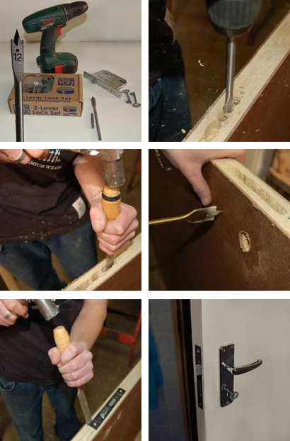 Replace door lock set