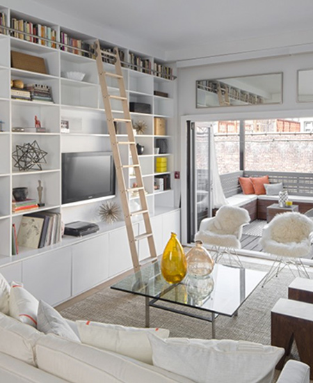 Make a small townhouse feel spacious 