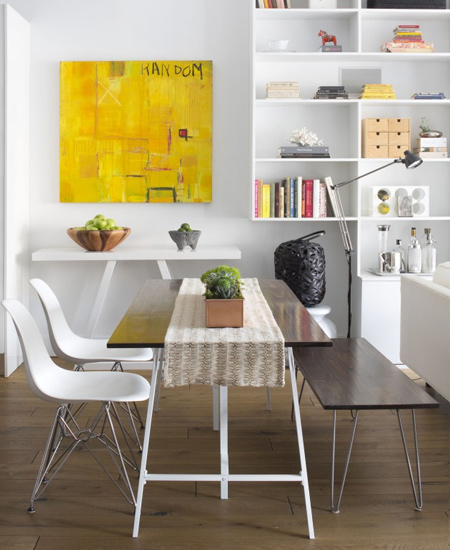 Make a small townhouse feel spacious 