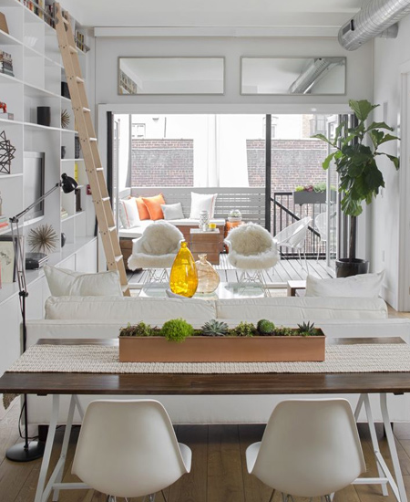 Make a small townhouse feel spacious 