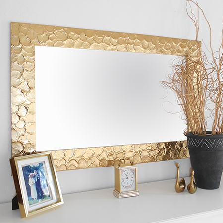 rust-oleum metallic gold mirror frame