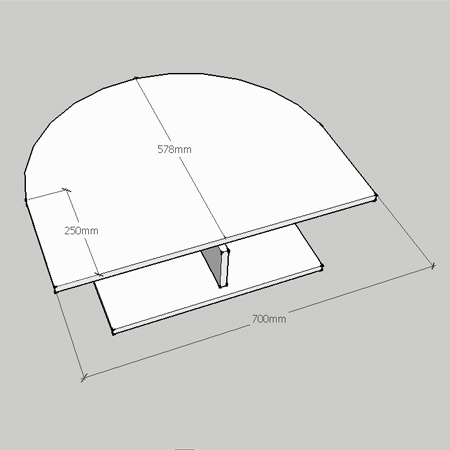 Diagram: Attach the seat support to the underside of the seat by drilling pilot holes through the top.