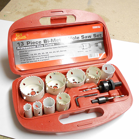 The Tork Craft range includes Bi-Metal hole saws for harder materials.