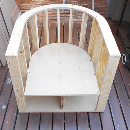 diy frame for tub chair