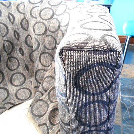 BELOW: The finished arm sections.