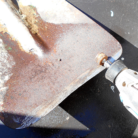 dremel rotary multitool and aluminium oxide grinding stone