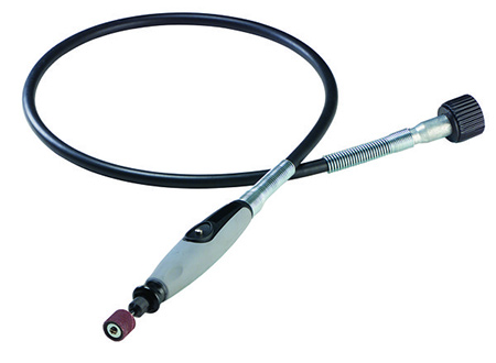The Flexible Shaft is the ideal attachment for precise, detailed work or hard to reach places