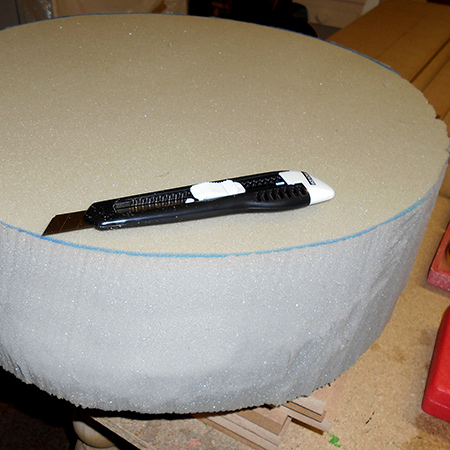 trim foam to size