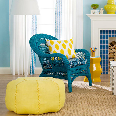 make a diy upholstered pouff